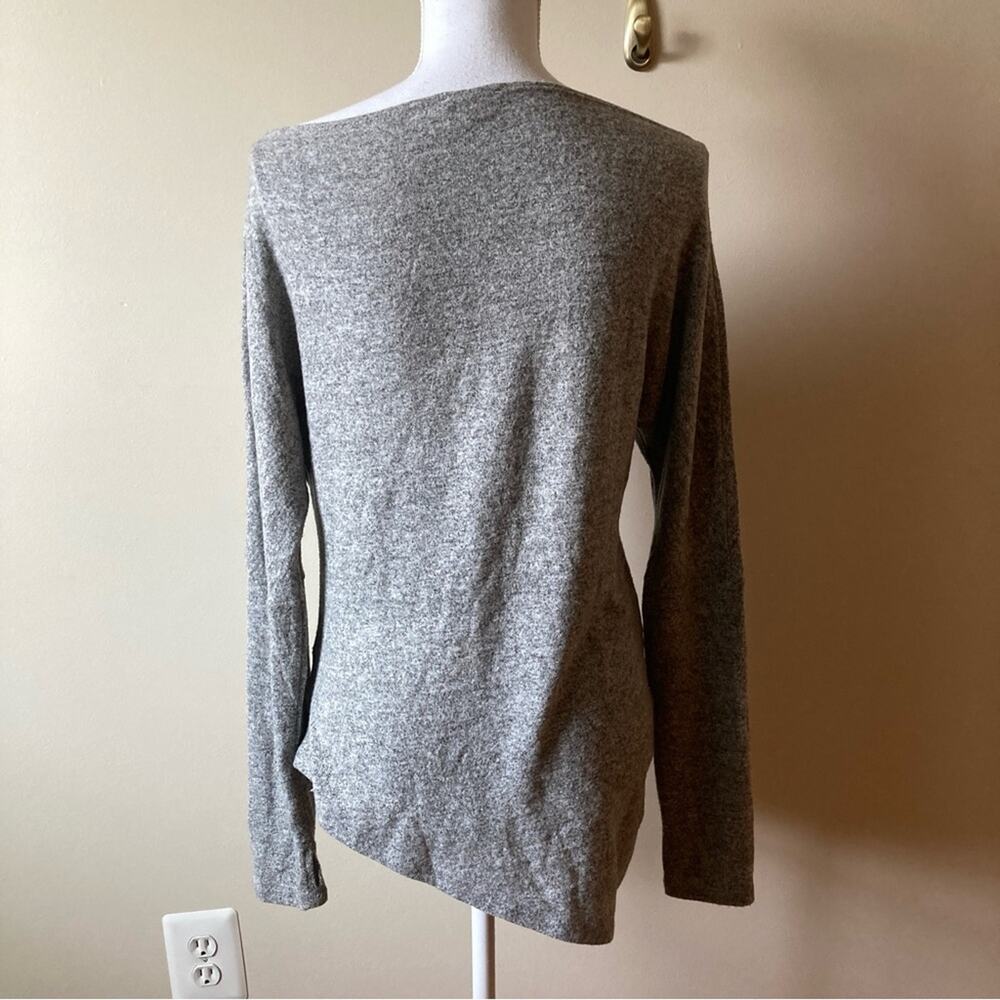 Stella & Dot Sweater Asymmetrical Grey Size Small - Picture 2 of 9
